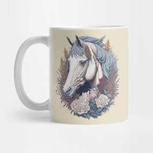 Floral Horse Mug